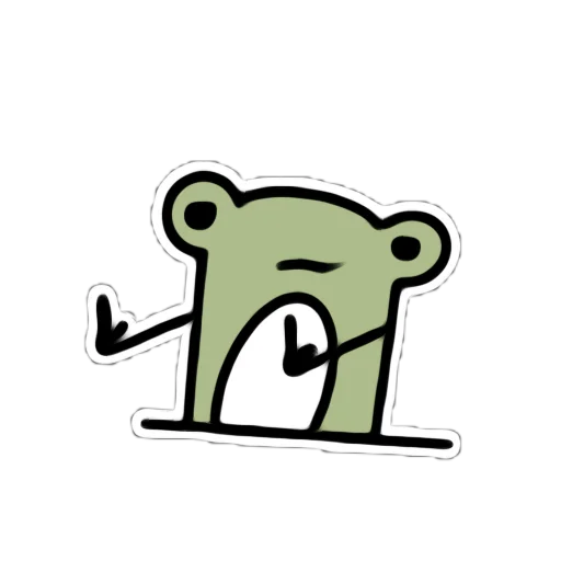 😎 Стикер «Я лягушка» для Telegram