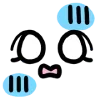 Стикер 26 Large Emoticons