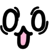 Стикер 56 Large Emoticons