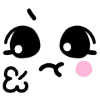 Стикер 19 Large Emoticons