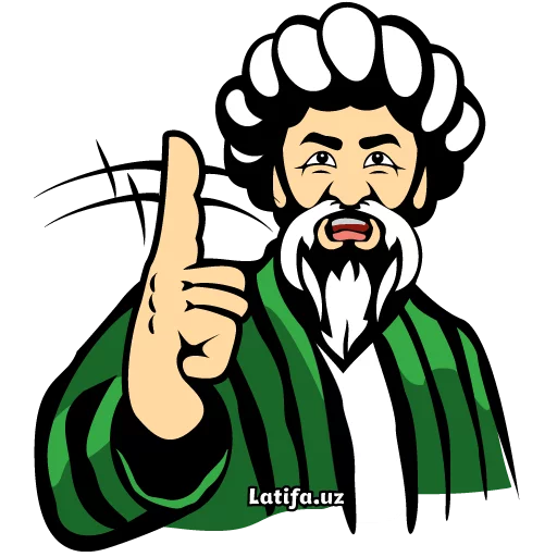 Стикер 16 Latifa.uz Stikerlari
