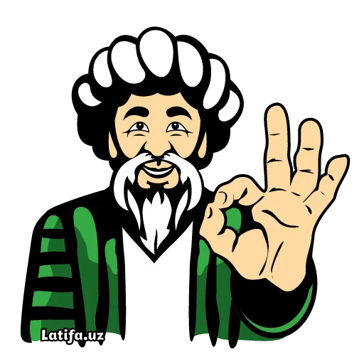 Стикер 4 Latifa.uz Stikerlari