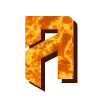 Стикер 35 Lava Font