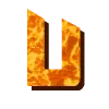 Стикер 55 Lava Font