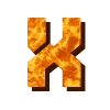 Стикер 58 Lava Font