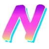 Стикер 24 Lazer emoji retro style