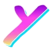 Стикер 35 Lazer emoji retro style