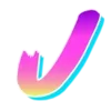 Стикер 20 Lazer emoji retro style