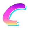 Стикер 13 Lazer emoji retro style