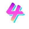 Стикер 5 Lazer emoji retro style
