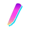 Стикер 19 Lazer emoji retro style