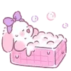 Стикер 7 Lazy Bunny