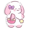 Стикер 14 Lazy Bunny