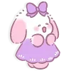 Стикер 15 Lazy Bunny