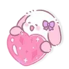 Стикер 8 Lazy Bunny