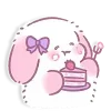 Стикер 5 Lazy Bunny