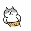 Стикер 18 Lazy Nyansuke