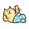 Стикер 33 Lazy Nyansuke