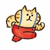Стикер 17 Lazy Nyansuke