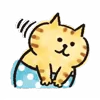 Стикер 7 Lazy Nyansuke