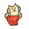Стикер 8 Lazy Nyansuke