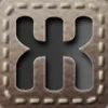 ♾ Эмодзи «Коричневые буквы в виде кожаной заплатки» для Telegram