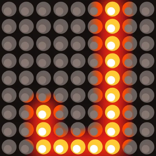Стикер 10 ⭐ Led Screen Emoji
