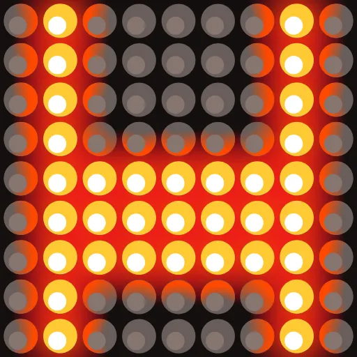 Стикер 8 ⭐ Led Screen Emoji