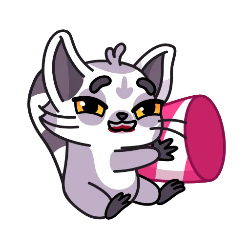 🥳 Эмодзи «Лемур Леми» для Telegram