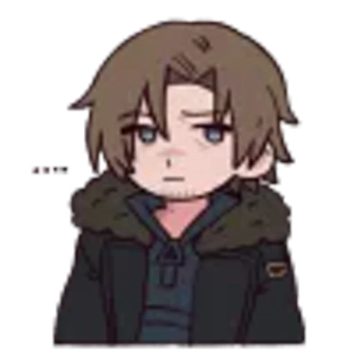 🤩 Эмодзи «Leon S. Kennedy Requiem chibi» для Telegram