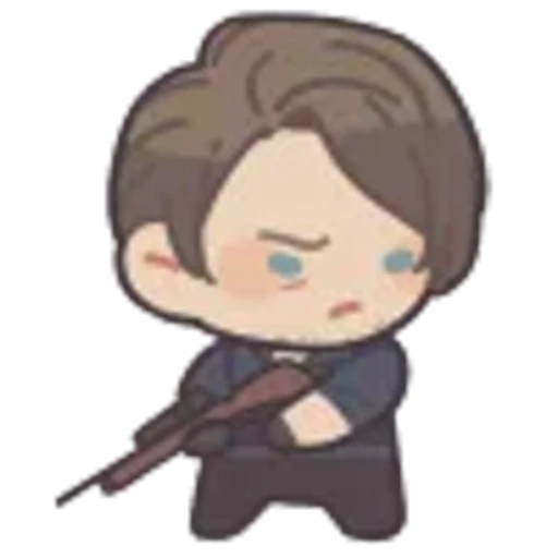 🤩 Эмодзи «Leon S. Kennedy Requiem chibi» для Telegram