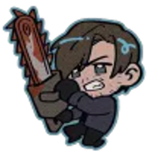 🤩 Эмодзи «Leon S. Kennedy Requiem chibi» для Telegram