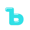 🙂 Эмодзи «Голубые летние буквы» для Telegram