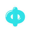 🙂 Эмодзи «Голубые летние буквы» для Telegram