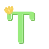 🌟 Эмодзи «Лето&; - зелёные летние буквы, большие и маленькие» для Telegram
