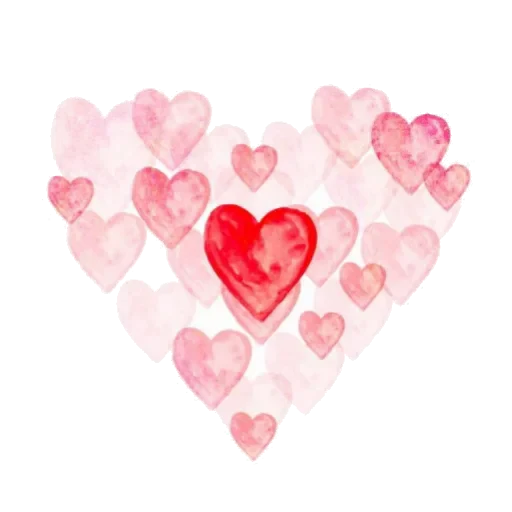 💓 Стикер «Огненные буквы в чёрных сердечках, русские и английские» для Telegram