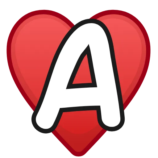 Обложка набора Letters in hearts