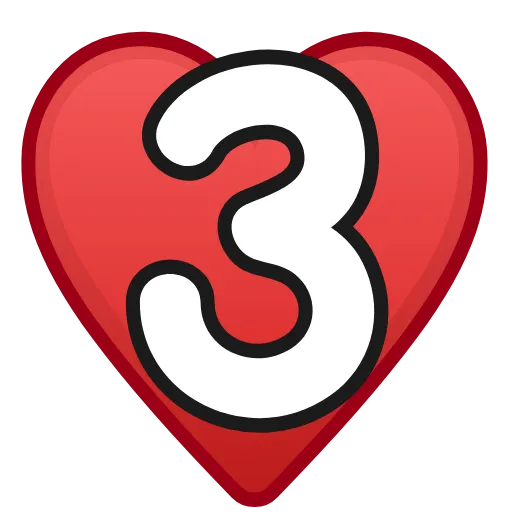 Стикер 37 Letters in hearts