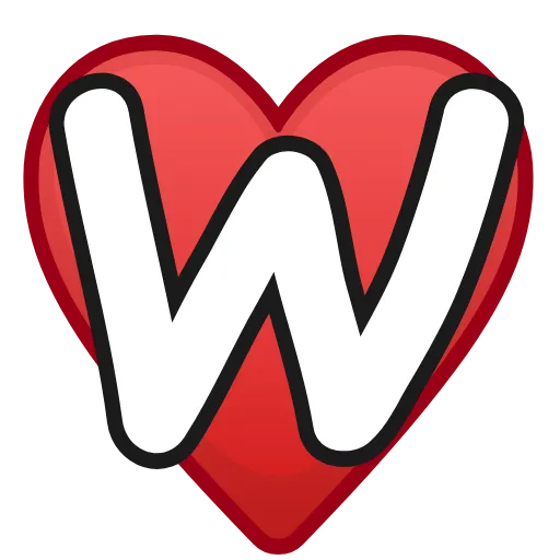 Стикер 23 Letters in hearts