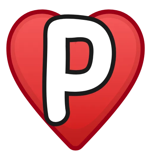Стикер 48 Letters in hearts