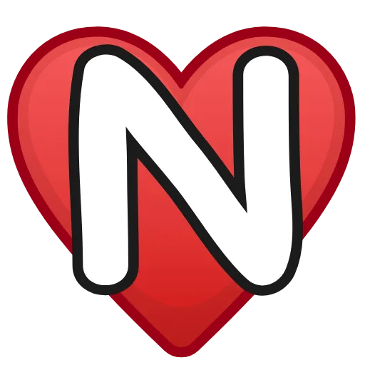 Стикер 14 Letters in hearts