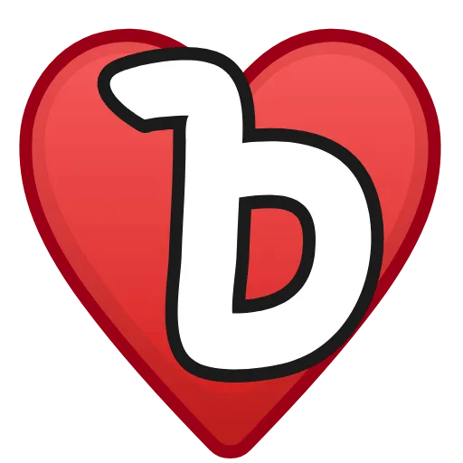 Стикер 59 Letters in hearts