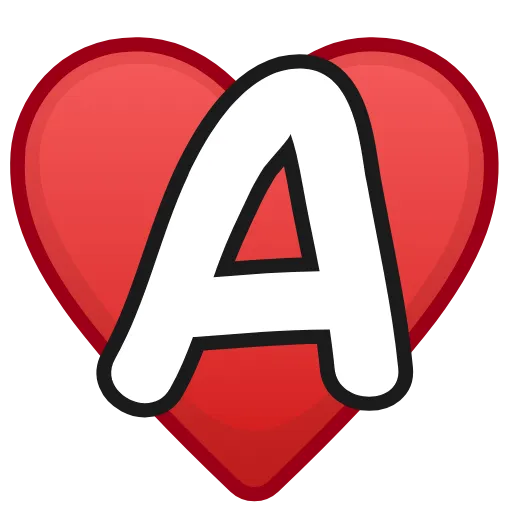 Стикер 27 Letters in hearts