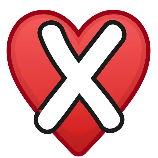 Стикер 24 Letters in hearts