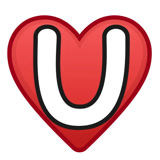Стикер 21 Letters in hearts