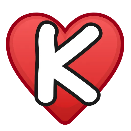 Стикер 11 Letters in hearts