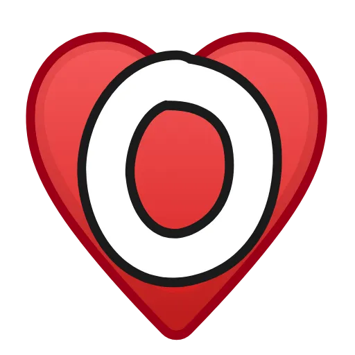 Стикер 46 Letters in hearts