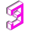 Стикер 31 🤮 Letters 3D