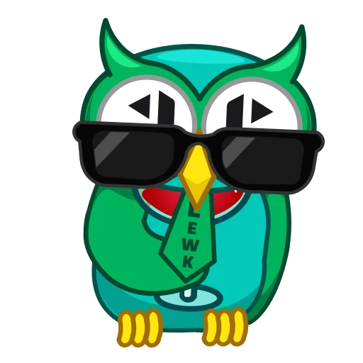 🥳 Стикер «Lewk Owl» для Telegram