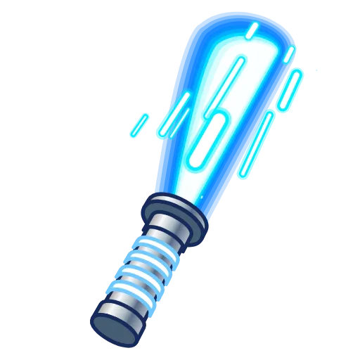 Стикер 16 Light Saber - Световые мечи из нфт подарков тг